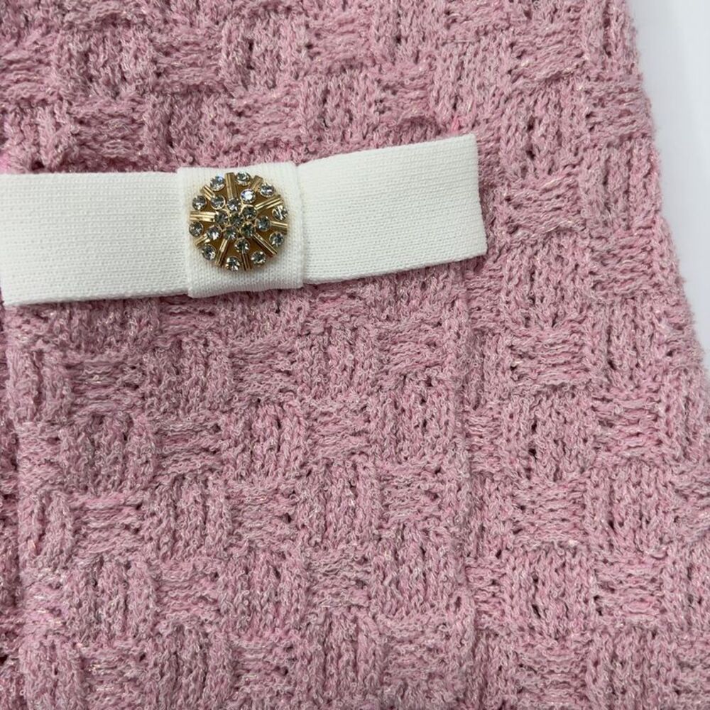 Mable Pink Tweed Knit Skirt Set - Picture 6 of 6